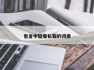 包含中轻变私服的词条