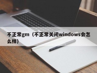 不正常gm（不正常关闭windows会怎么样）