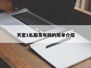 天堂1私服发布网的简单介绍