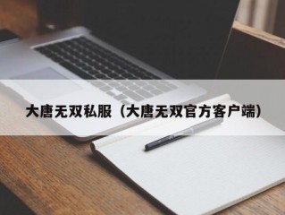 大唐无双私服（大唐无双官方客户端）