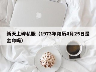 新天上碑私服（1973年阳历4月25日是金命吗）